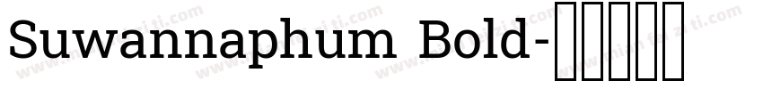Suwannaphum Bold字体转换